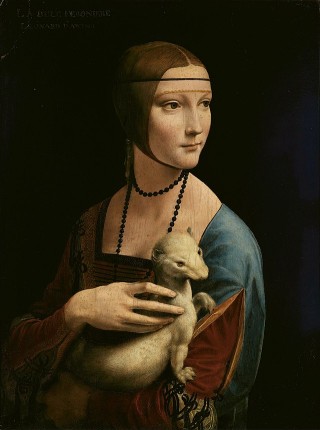 Lady with an Ermine - Painrting by Leonardo Da Vinci
